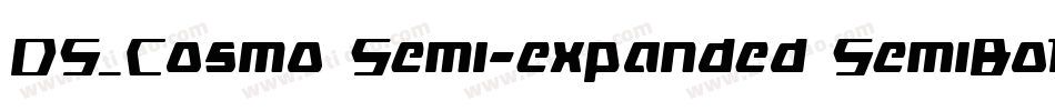 DS_Cosmo Semi-expanded SemiBold字体转换